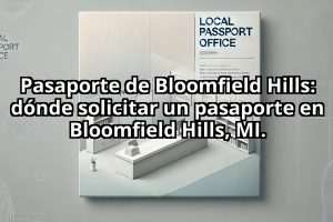 Pasaporte de Bloomfield Hills: dónde solicitar un pasaporte en Bloomfield Hills, MI.