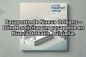 Pasaporte de Nueva Orleans – Dónde solicitar un pasaporte en Nueva Orleans, Luisiana.