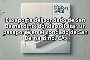 Pasaporte del condado de San Bernardino: dónde solicitar un pasaporte en el condado de San Bernardino, CA.